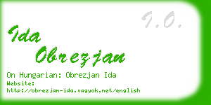 ida obrezjan business card